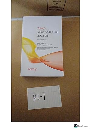 Tolley's Value Added Tax 2nd Ed 2022-23 By Alex Millar And Edd Thompson