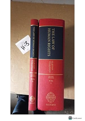 The Law Of Human Rights 2nd Ed Vol 1 And 2 By Clayton And Tomlinson