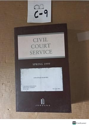 Civil Court Service 1999 By Jonathan Barnes