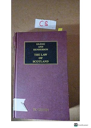 The Law Of Scotland 14th Ed By Gloag And Henderson