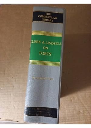 Clerk And Lindsell On Torts 19th Ed