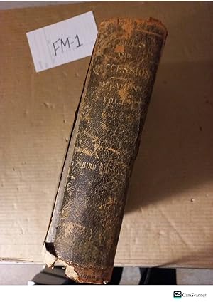 The Law Of Wills And Succession 1894 3rd Ed Vol 1 By John M'Larenq