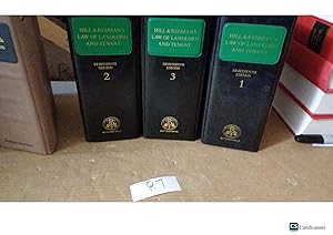 Hill And Redman's Law Of Landlord And Tenant Looseleaf Full Set Of 3 Vols