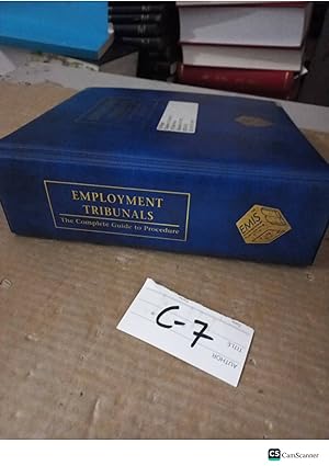 Employment Tribunals 3rd Ed By walker And Christopher Carstairs Looseleaf