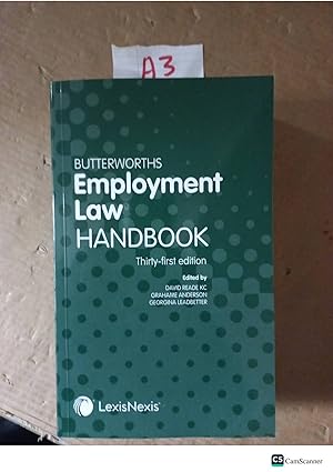Butterworths Employment Law Handbook 2023 31st Ed By Reade And Anderson
