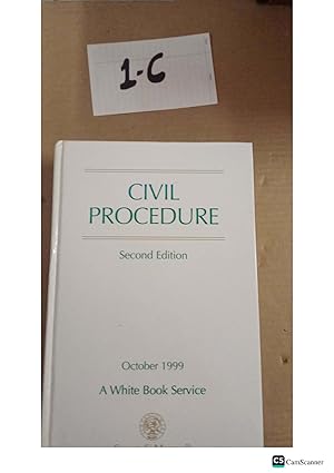 Civil Procedure 2nd Ed 1999 A White Book Service