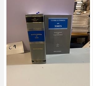 CLERK & LINDSELL ON TORTS 22nd Edition With Supplement The Common Law Library