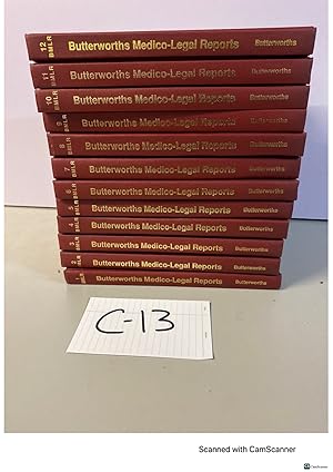 Butterworths Medico Legal Reports Volume 1 to 12 Full Set