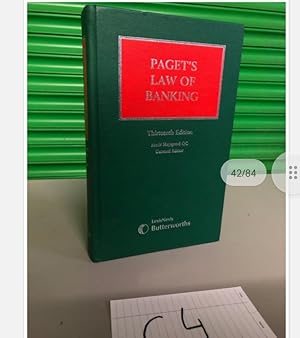 Paget's Law of Banking thirteenth edition by Mark Hapgood