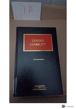 LENDER LIABILITY English Edition by Dr James O'Donovan BA, LL.B (HONS),...