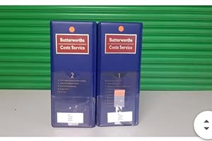 Butterworths costs service looseleaf Full set of 2 volumes till 2020