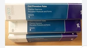 Civil Procedure Rules Practice Directions Pre-action Protocols and Forms Volume...