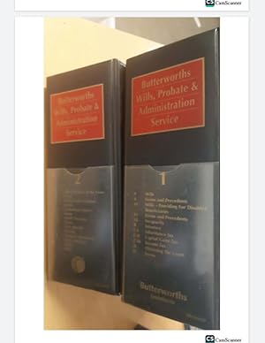 Butterworths Wills, Probate and Administration Service looseleaf full set of...