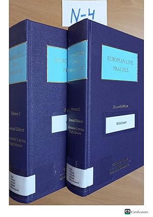European Civil Practice second edition Vol 1 and 2 by Layton and Mercer