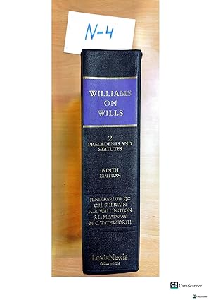Williams on Wills Vol 2 Ninth Edition by Barlow ,Sherrin and others