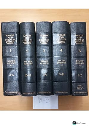 WORDS AND PHRASES JUDICIALLY DEFINED ROLAND BURROWS full set of 5 volumes
