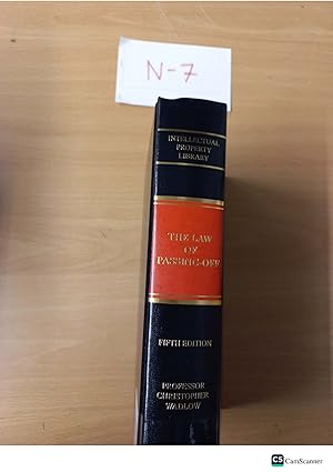 The Law of Passing-Off Unfair Competition by Misrepresentation 5th ed by Christopher...
