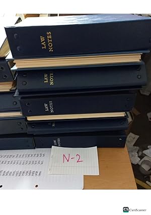 Law Notes 1973-1990 looseleaf vol 92-109