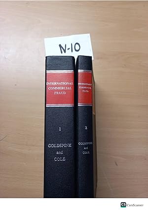 International Commercial Fraud By Goldspink & Cole Volume 1 and 2 Full set