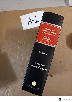 Archbold International Criminal Courts Practice Procedure And Evidence 4th Ed...