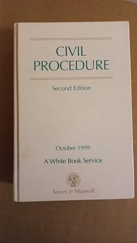 Civil Procedure 1999 2nd Edition A White Book Service