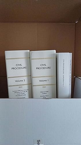 The White Book Service 2023 Civil Procedure Volumes 1 & 2 Hardback, 2 Volumes...