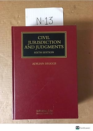 Civil Jurisdiction And Judgements 6th Ed By Adrian Briggs