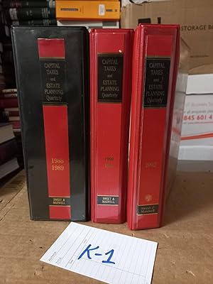 Capital Taxes And Estate Planning Quarterly Looseleaf Set Of 3 Vols