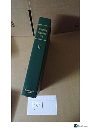 Butterworths Human Rights Cases 2022 Volume 51