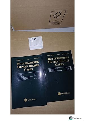 Butterworths Human Rights Cases 2022 Part 1 And 3