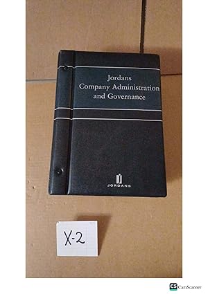 Jordans Company Administration And Governance Looseleaf Vol Updated Till 2018