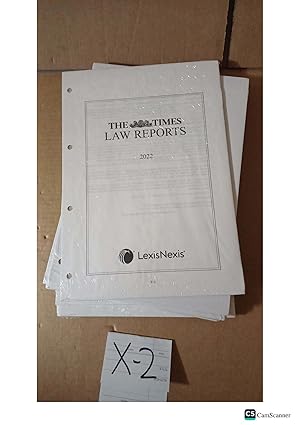 The Times Law Reports 2022 Multiple Parts