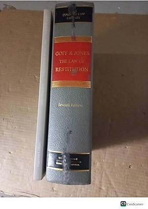 Goff And Jones The Law Of Restitution 7th Ed With Supplement