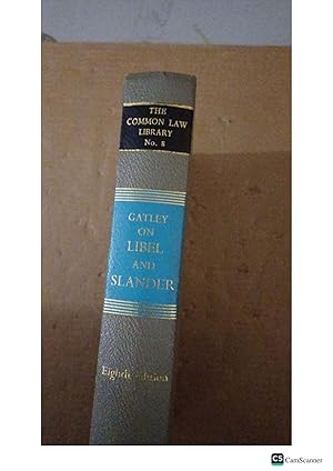 Gatley And Libel On Slander 8th Ed By Philip Lewis