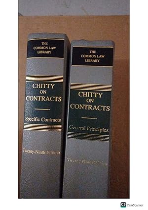 Chitty On Contracts 29th Ed 2 Vols General Principles And Specific Contracts