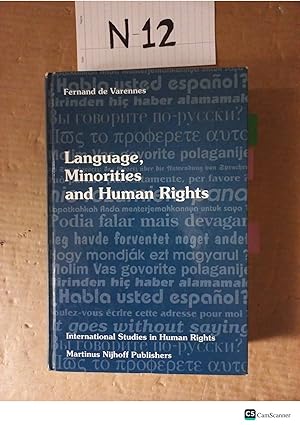 Language, Minorities And Human Rights By Fernand De Varennes