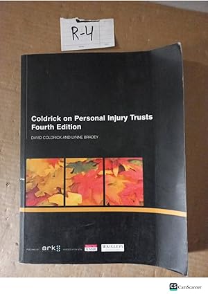 Coldrick on Personal Injury Trusts 4th ed By David Coldrick and Lynne Bradey