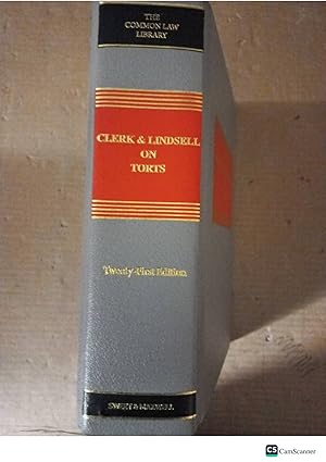 Clerk And Lindsell On Torts 21st Ed
