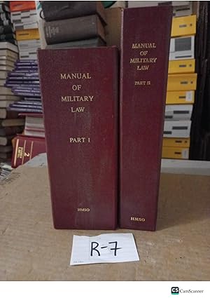 Manual Of Military Law 1972 Part 1 and 2 Looseleafs By Command Of The Defence...