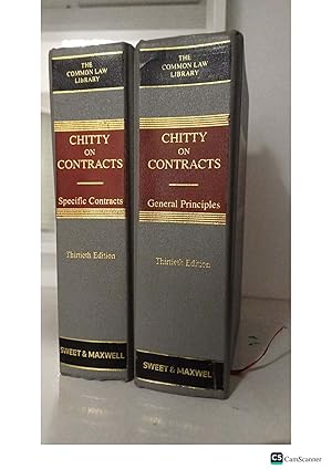 Chitty On Contracts 30th Ed Vol 1 And 2 General Principles And Specific Contracts