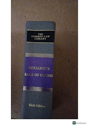 Benjamin's Sale Of Goods 6th Ed