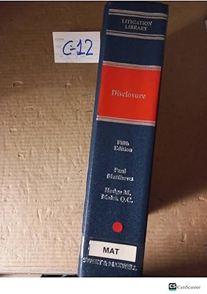 Disclosure 5th Ed By Matthews And Malek