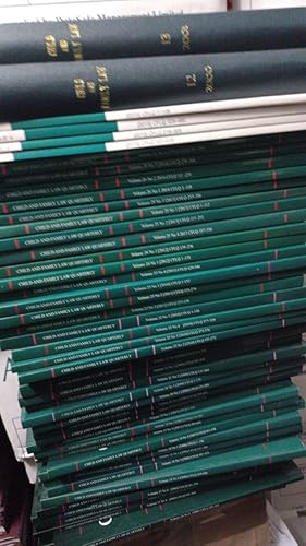 Child And Family Law Quarterly 2004-2015 Multiple Parts