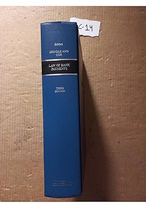 Law Of Bank Payments 3rd Ed By Brindle And Cox
