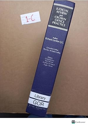 Judicial Review And Crown Office Practice By Gordon And Sedley