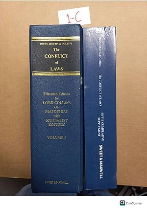 Dicey, Morris And Collins The Conflict Of Laws 15th Ed With Supplement Sweet...