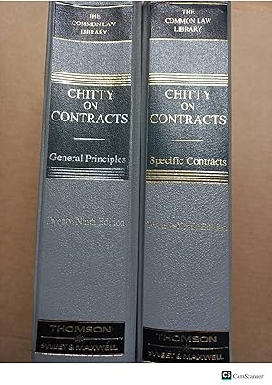 Chitty On Contracts 29th Ed Vol 1 And 2 General Principles And Specific Contracts