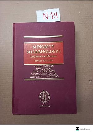 Minority Shareholders Law, Practice, And Procedure 6th Ed By Joffe And Drake