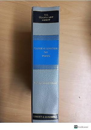 Clerk And Lindsell On Torts 22nd Ed Sweet And Maxwell The Common Law Library