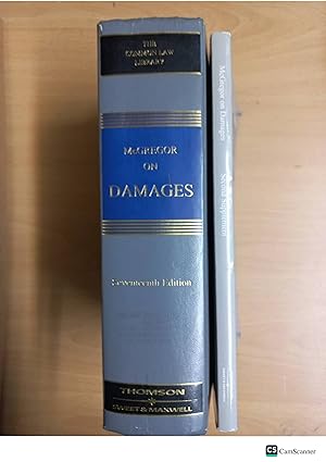 McGregor On Damages 17th Ed With Supplement Sweet And Maxwell The Common Law...